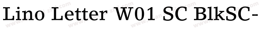 Lino Letter W01 SC BlkSC字体转换